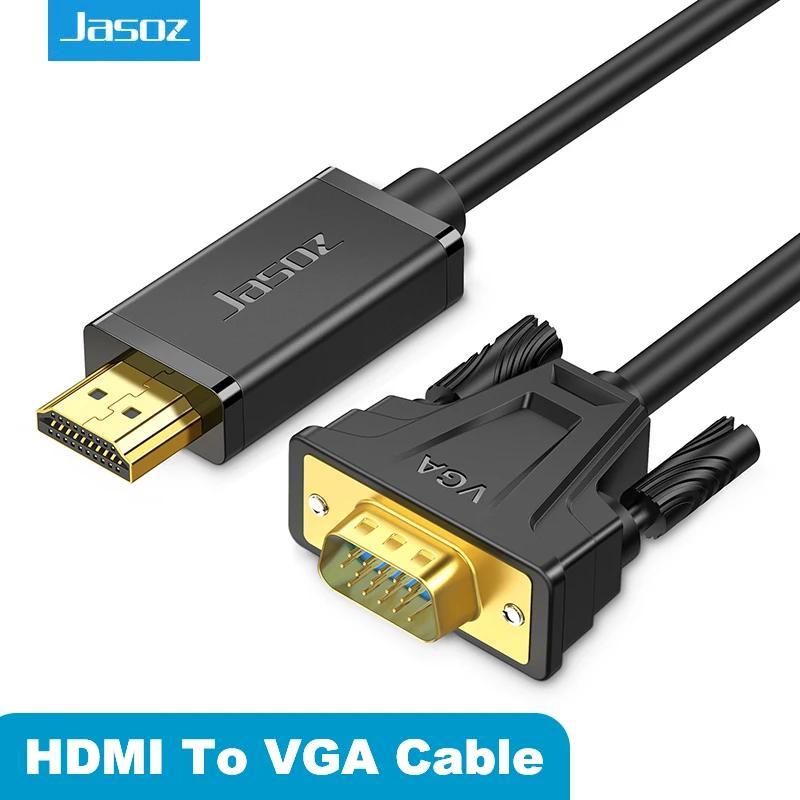 Jasoz HDMI-VGA ̺, 1080P HDMI -VGA    ڵ, VGA , PC  HDTV Xbox  PS4